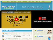 Tablet Screenshot of dersrehberi.com